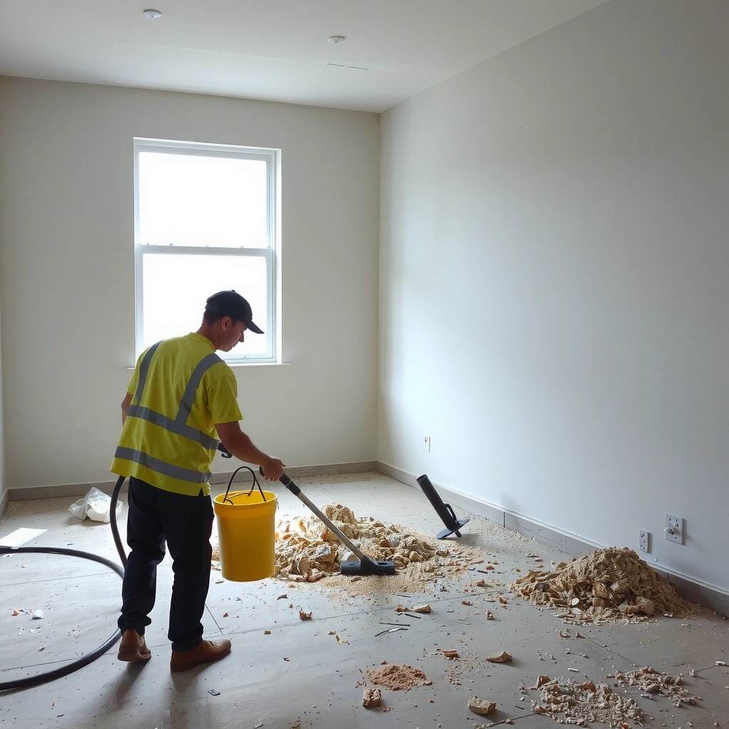 Post-construction cleaning service