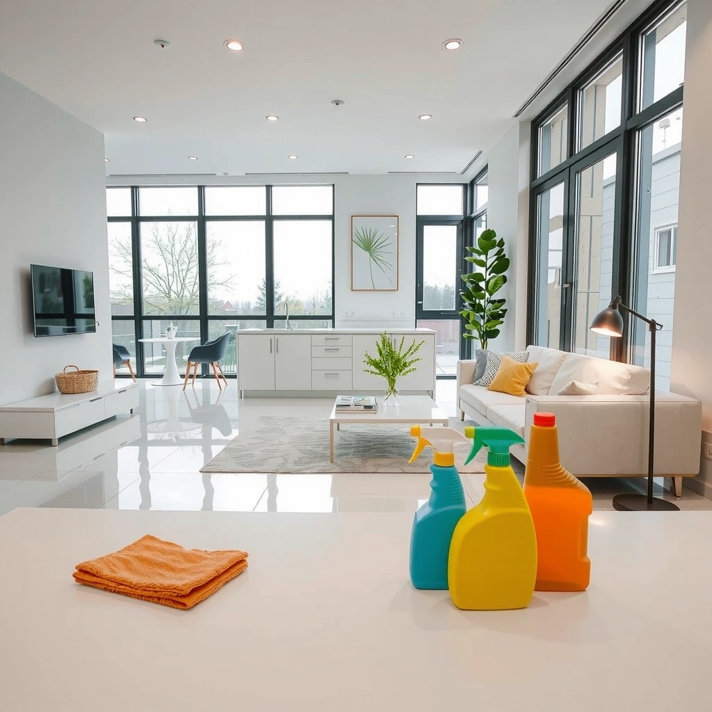 Professional cleaning service hero background